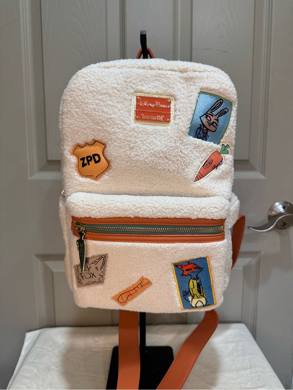 Disney Parks x Loungefly Zootopia Sherpa Mini Backpack Flash Sloth NWOT